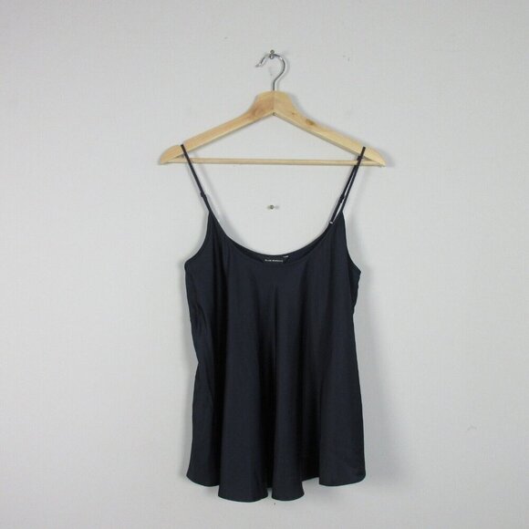 Club Monaco Women Cami Tank Top Viscose Camisole Scoop Neck Comfy Black S 114 - Picture 1 of 9